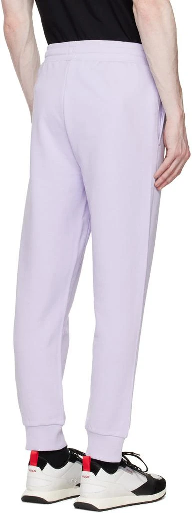 Hugo Purple Straight-Leg Lounge Pants 3