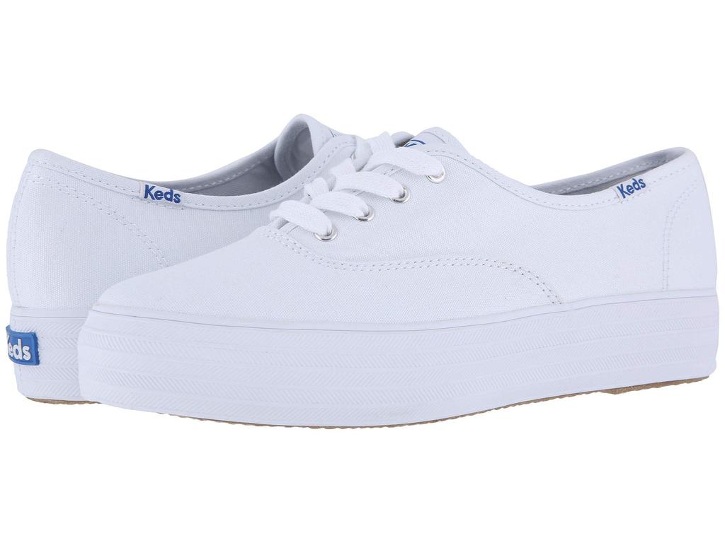 ★Keds★ Triple Canvas_5XM01542E_324 Keds Triple Core White-Canvas 5 - Casual Shoes - Free