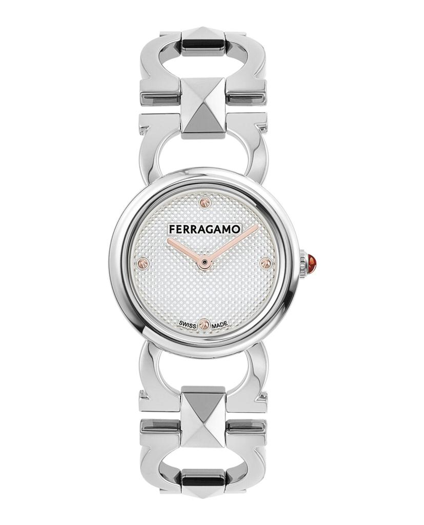 Salvatore Ferragamo Double Gancini Stud Bracelet Watch