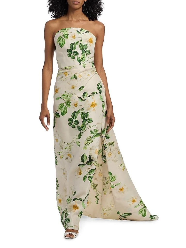 monique lhuillier green floral dress Florette Dress Blush – Monique Lhuillier main image 1