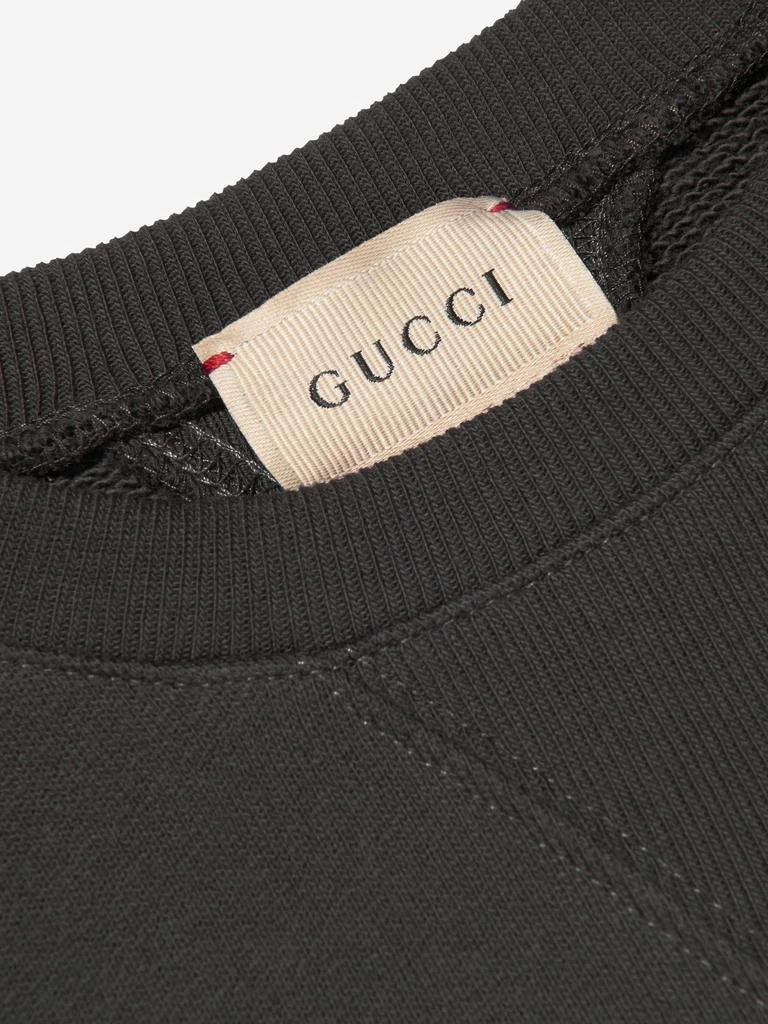 Gucci Gucci Kids Tiger Logo Sweatshirt in Grey 4