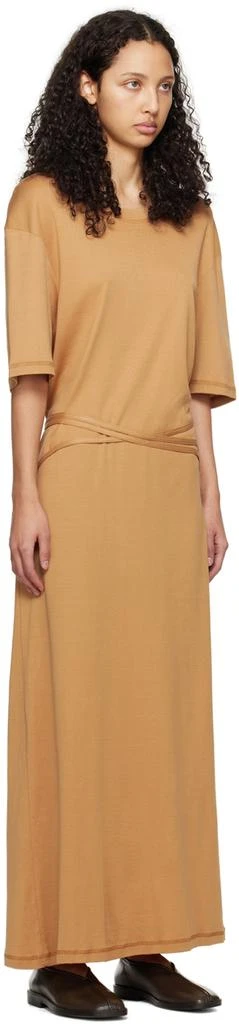Lemaire Orange Belted Midi Dress 2