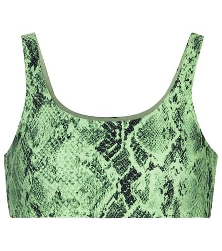Alo Vapor snake-print sports bra 1