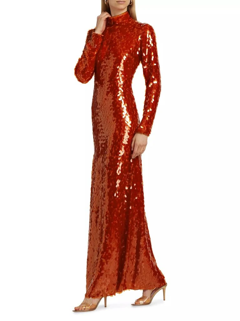 Simon Miller Sculpty Sequin Dress Maxi-Dress 4