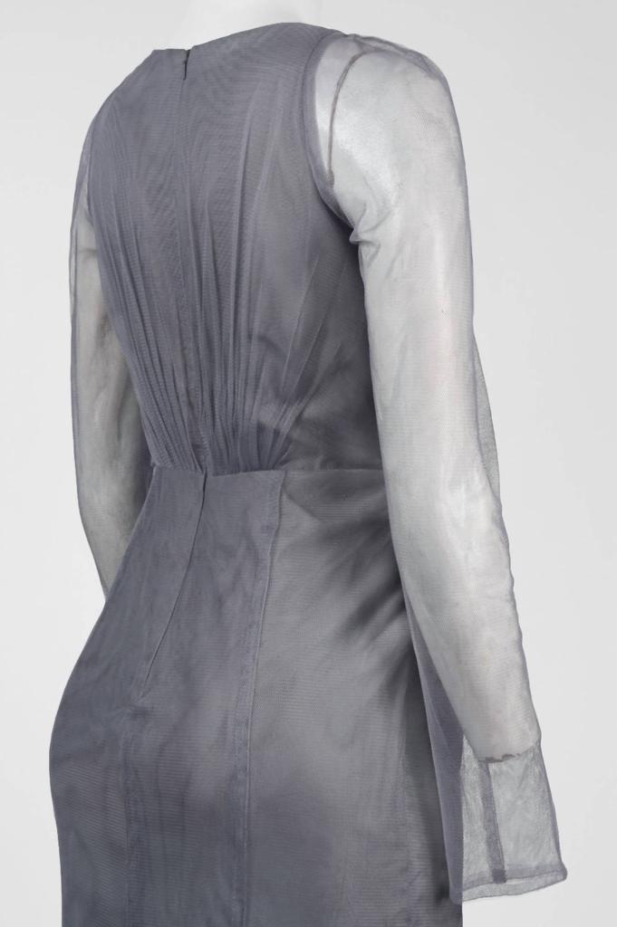 Monique Lhuillier Monique Lhuillier - Long Sheer Sleeve Evening Dress
