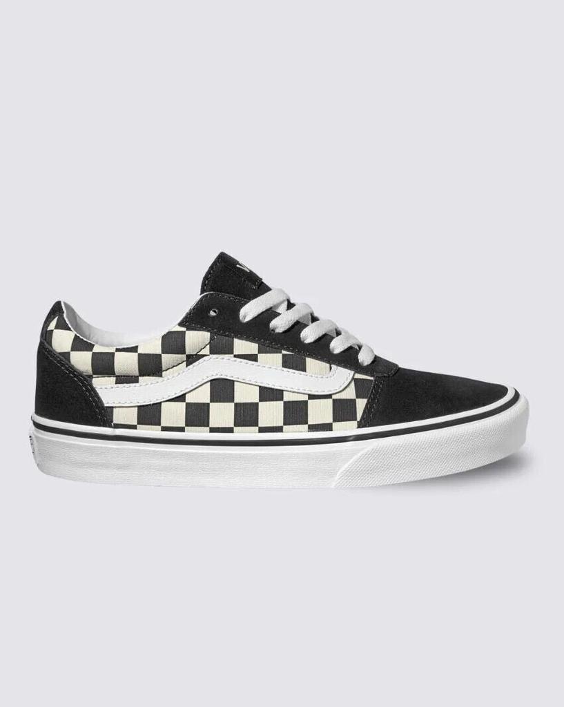 Vans Ward VA3IUN5GX Sneakers Women's Black White Checkered Canvas Skate Shoes