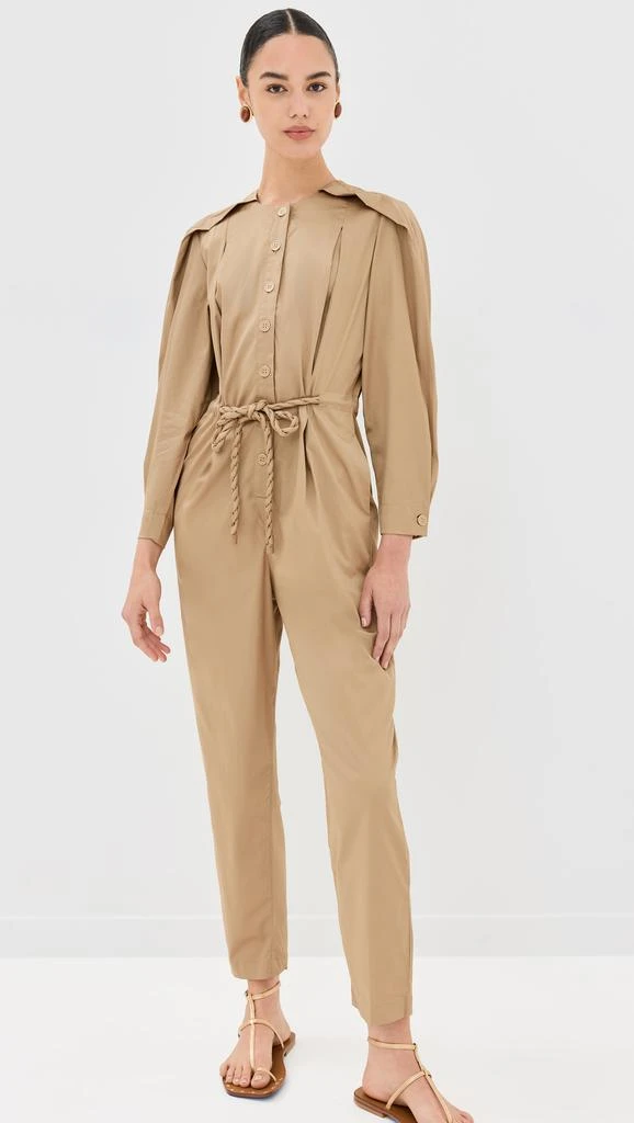 FARM Rio Brown Raglan Sleeve Jumpsuit 6