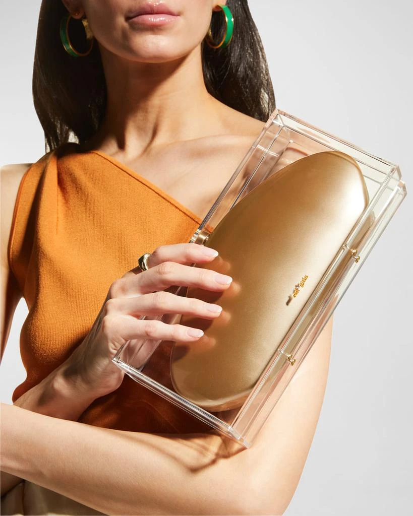 Cult Gaia Annika Clear Acrylic Clutch Bag 2