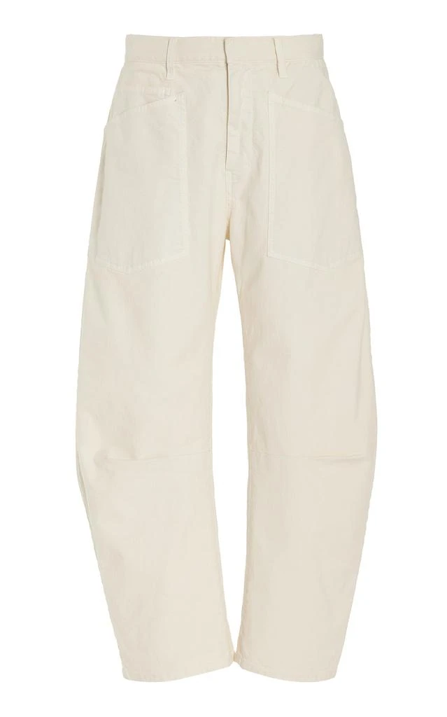 Nili Lotan NILI LOTAN - Shon Stretch-Cotton Pants - White - US 6 - Moda Operandi 1