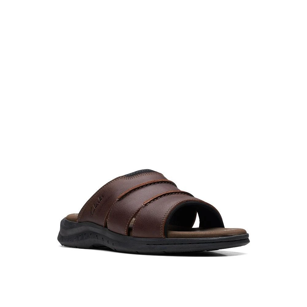 Clarks Men's Leather Walkford Easy Slide Sandals 1