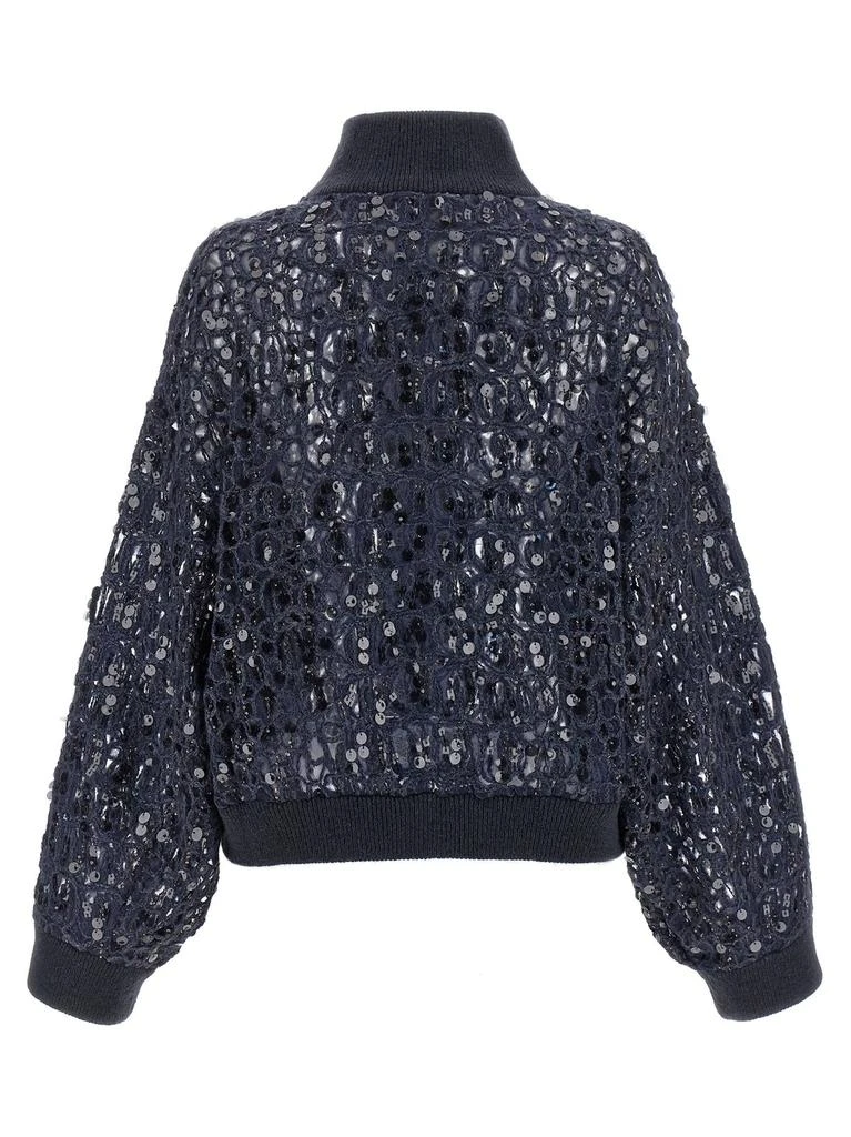 Brunello Cucinelli Brunello Cucinelli Dazzling Embroidered Knit Cardigan 2