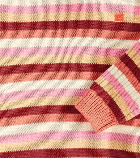 Acne Studios Face striped cotton sweater 3
