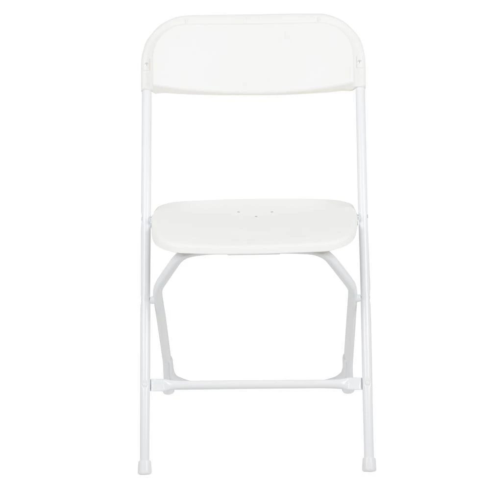 Flash Furniture HERCULES Series 650 lb. Capacity Premium White Plastic Folding Chair 4