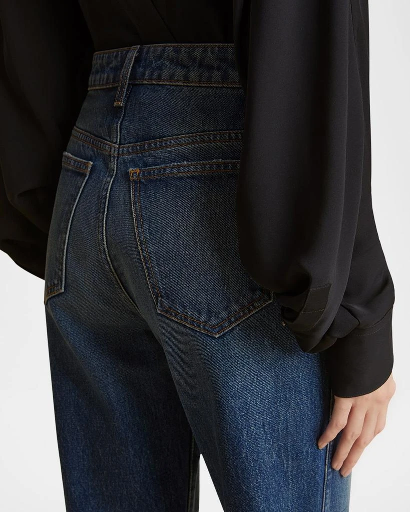 Khaite Abigail High-Rise Straight-Leg Jeans 5