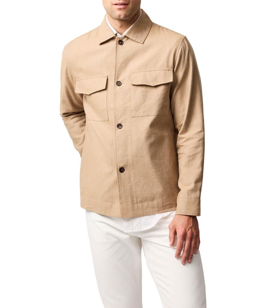 Tシャツ・カットソー PESERICO Overshirt in lightweight stretch cotton canvas OVERSHIRT IN LIGHTWEIGHT STRETCH COTTON CANVAS – On Sale Now