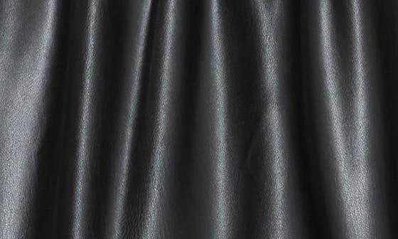 Grey Collective Split Neck Short Sleeve Faux Leather Minidress 4