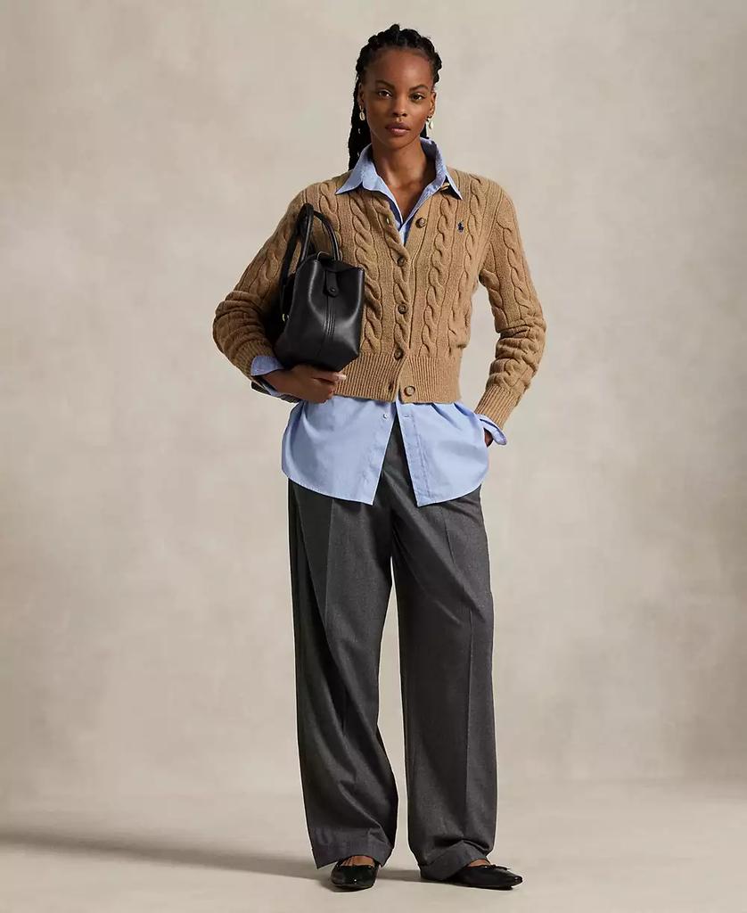Ralph Lauren Women's Cable-Knit Wool-Cashmere Cardigan Sweater