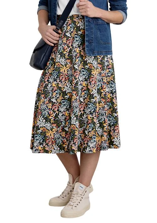 Seasalt Cornwall Cornwall Womens Orchard Printed Jersey Skirt 1