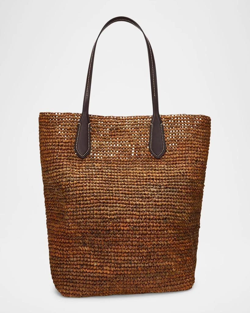 Ralph Lauren Large North-South Raffia Tote Bag 3