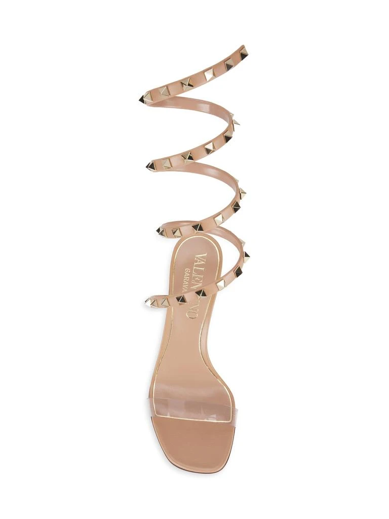 Valentino 95MM Rockstud Wrap Sandals 5