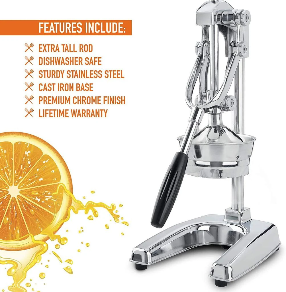 Zulay Kitchen Premium Citrus Juicer -Extra Tall Manual Citrus Press and Orange Squeezer 3
