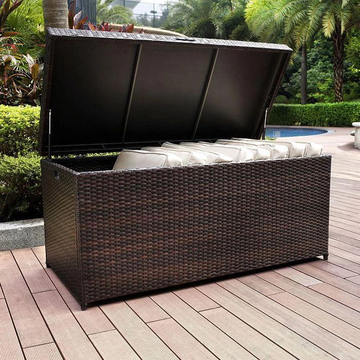 Sparrow & Wren Sparrow & Wren Avalon Outdoor Wicker Storage Bin 4
