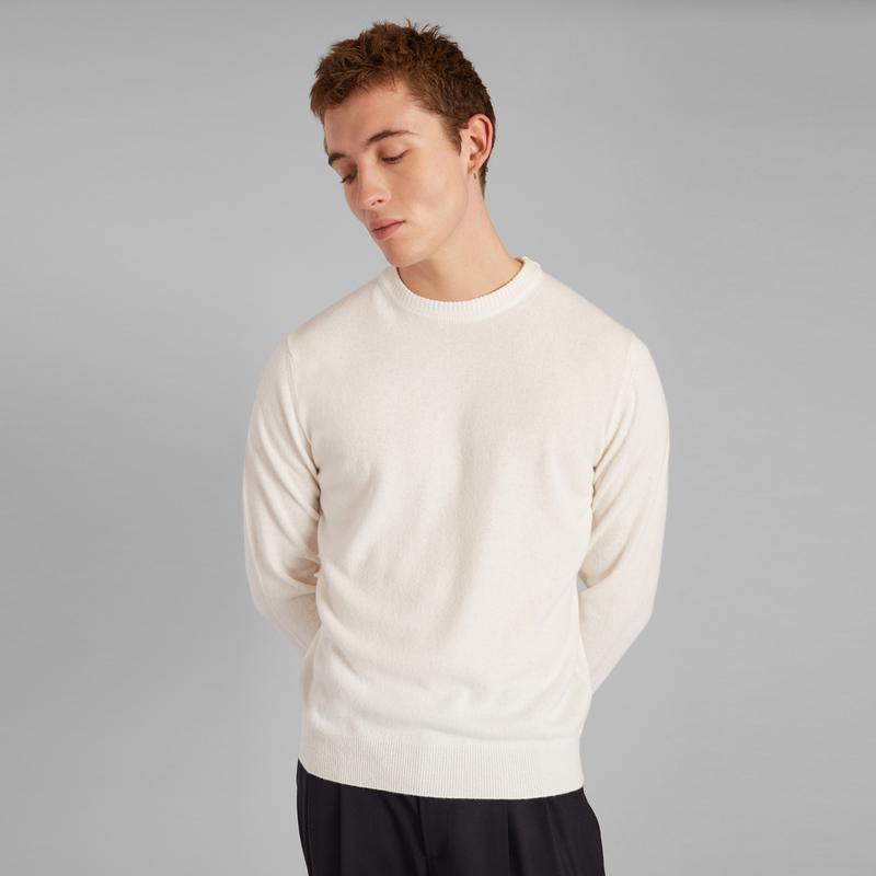 L'Exception Paris Cashmere > Merino Blend Jumper White L'EXCEPTION PARIS