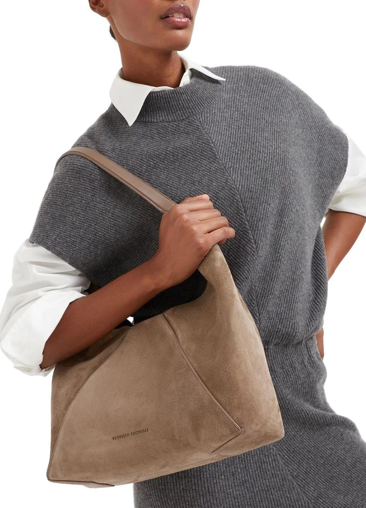 Brunello Cucinelli Calfskin hobo bag 7