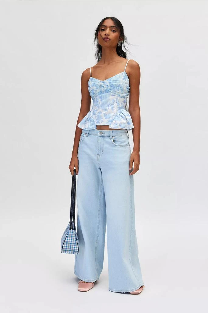 For Love & Lemons For Love & Lemons Oliver Floral  Tie Back Corset Top 3