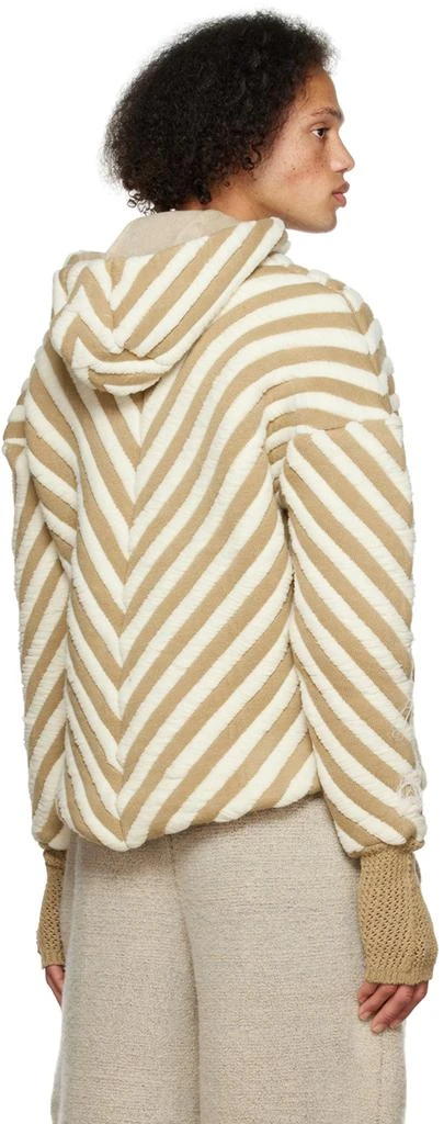 Isa Boulder SSENSE Exclusive Tan & Off-White Arrow Hoodie 3