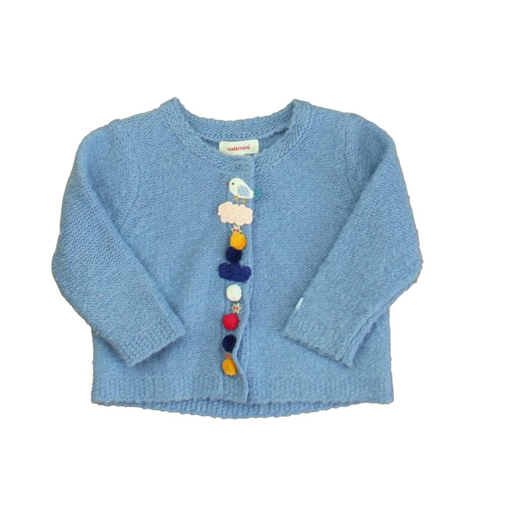 Catimini Girls Blue Cardigan