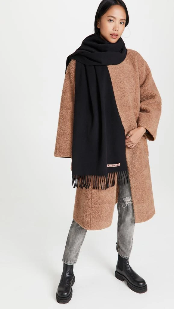 Acne Studios Oversized Fringe Wool Scarf 2