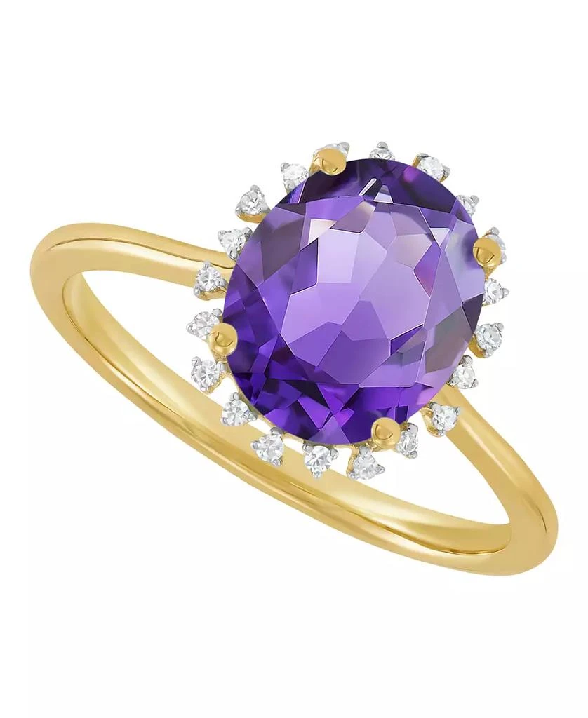 Macy
s Citrine (2-1/5 ct. t.w.) 
Diamond Accent Ring in 10k Yellow Gold (Also Available in Blue Topaz, Amethyst, Peridot, Garnet)