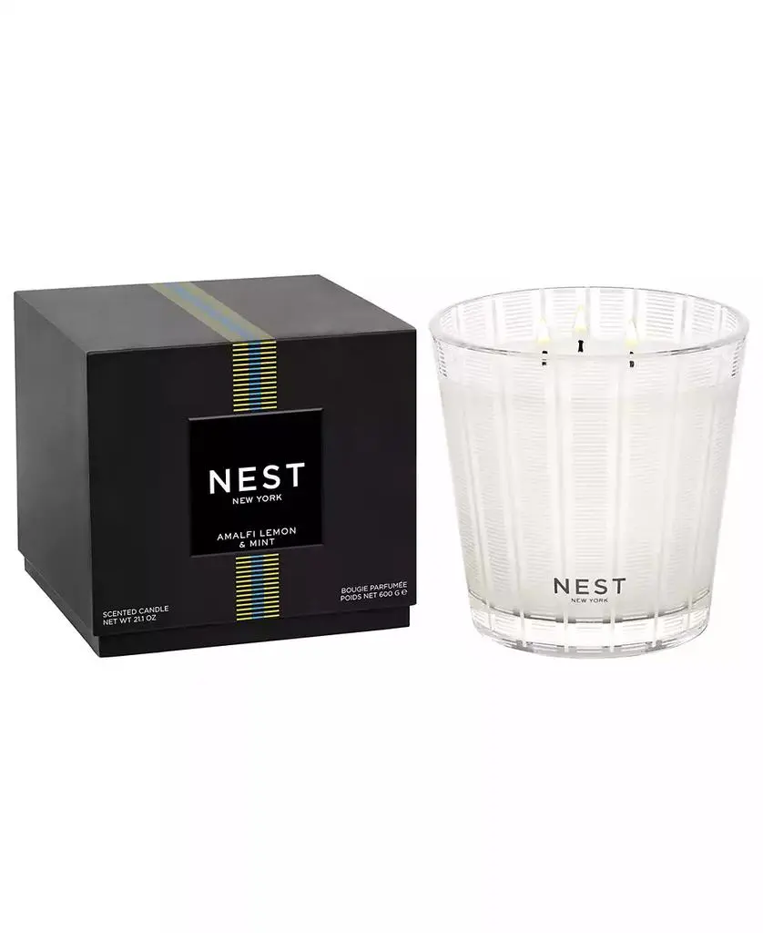 NEST New York Amalfi Lemon and Mint 3-Wick Candle, 21.1 oz.