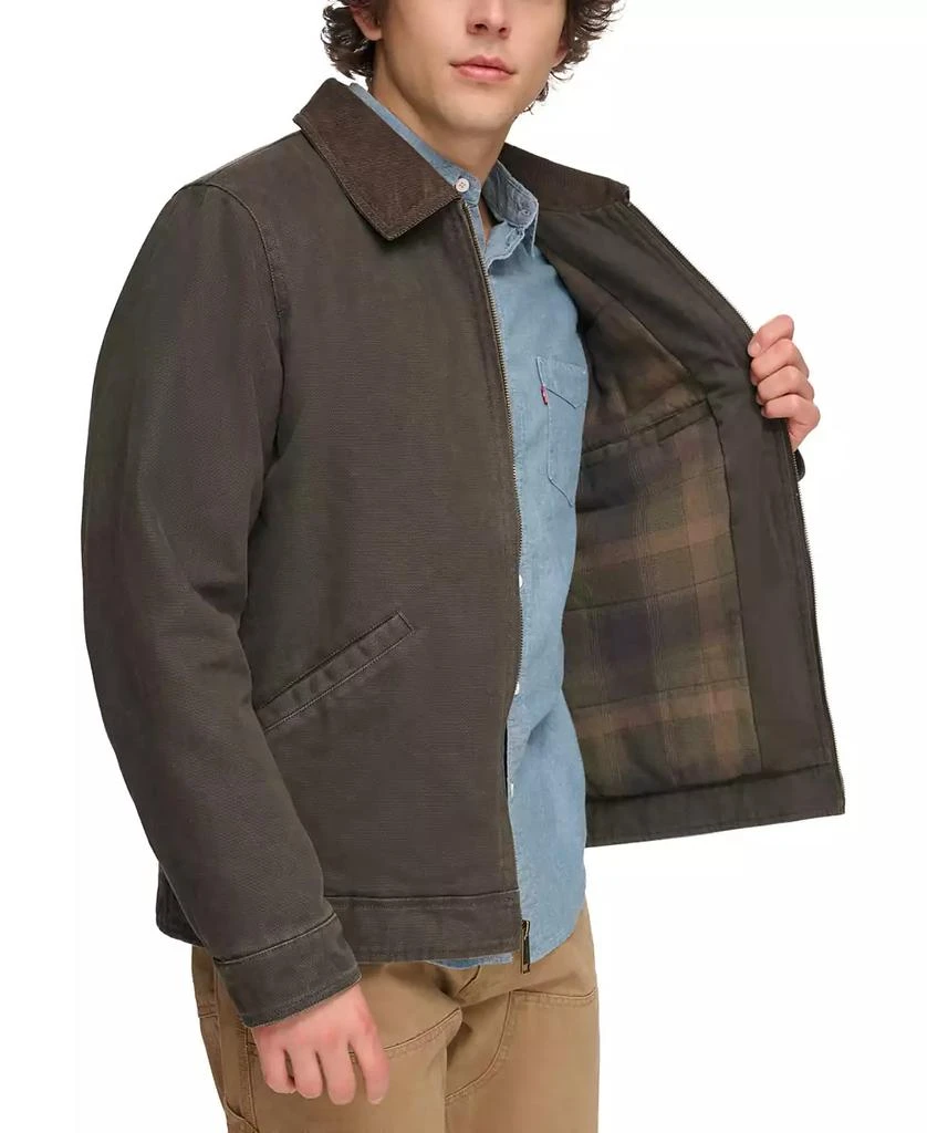 Levi's Plaid-Lined Canvas Utility Jacket 3