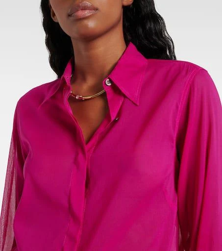 Dries Van Noten Silk-blend shirt 4