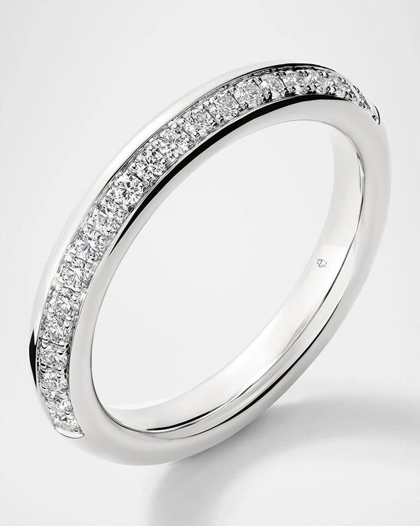 Hearts On Fire 18K White Gold Barre Diamond Pave Band Ring 3