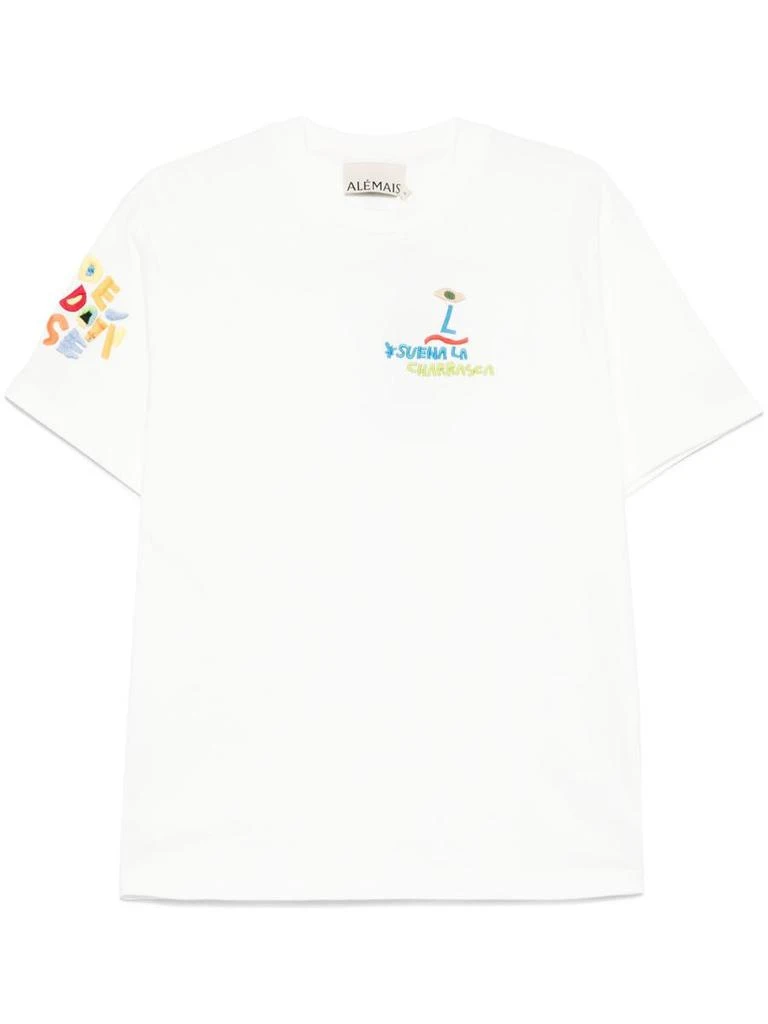 ALÉMAIS Alémais Nadia Embroidered T-Shirt Clothing 1