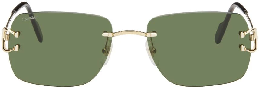 Cartier Gold 'C De Cartier' Sunglasses 1