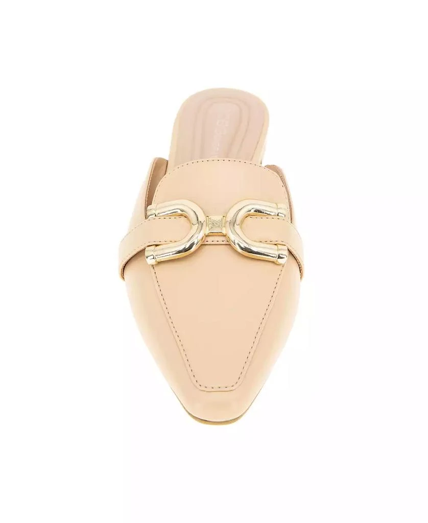 BCBG Women's Tara Buckle Mule Flats 7