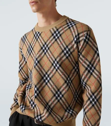 Burberry Burberry Check wool-blend sweater 5