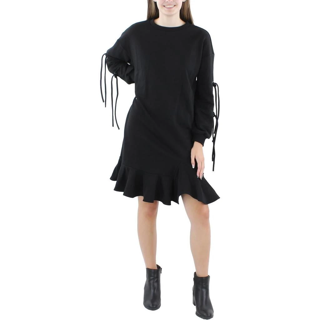 CQ by CQ Womens Grommet Ruffled Sweatshirt Dress 3