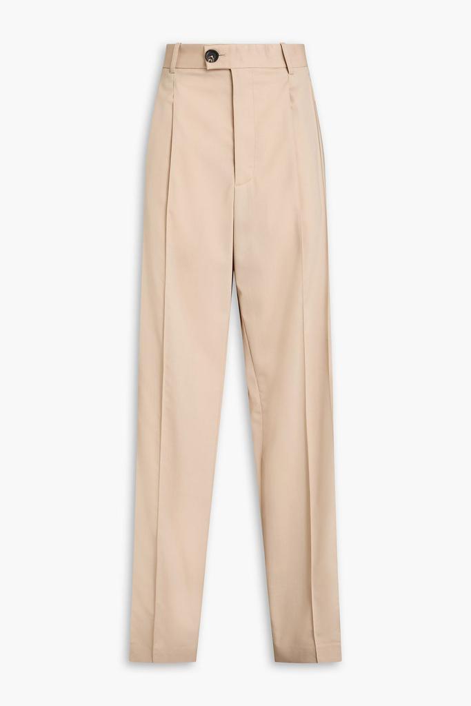 Peter Do Pleated wool-blend twill straight-leg pants