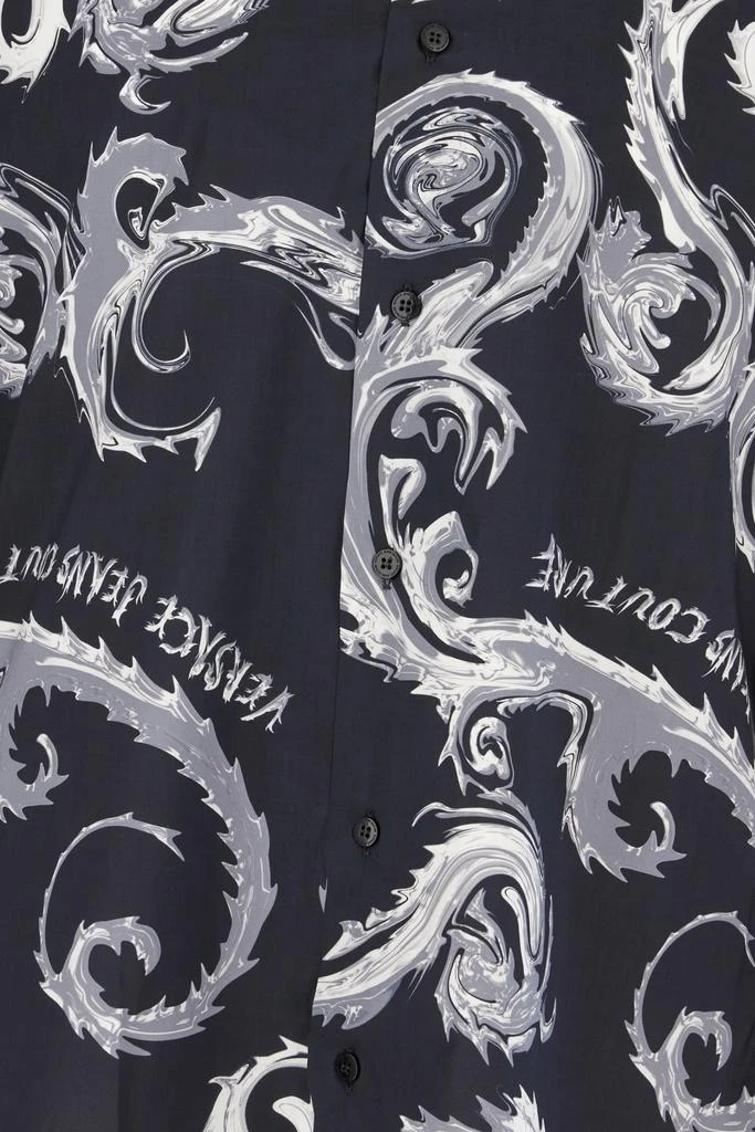 Versace Chrome Couture-printed Poplin Shirt 3