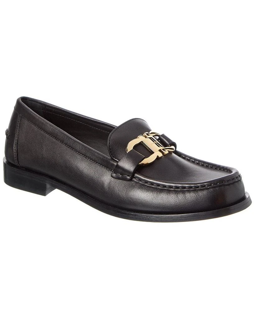 Salvatore Ferragamo Ferragamo Gancini Leather Loafer 1