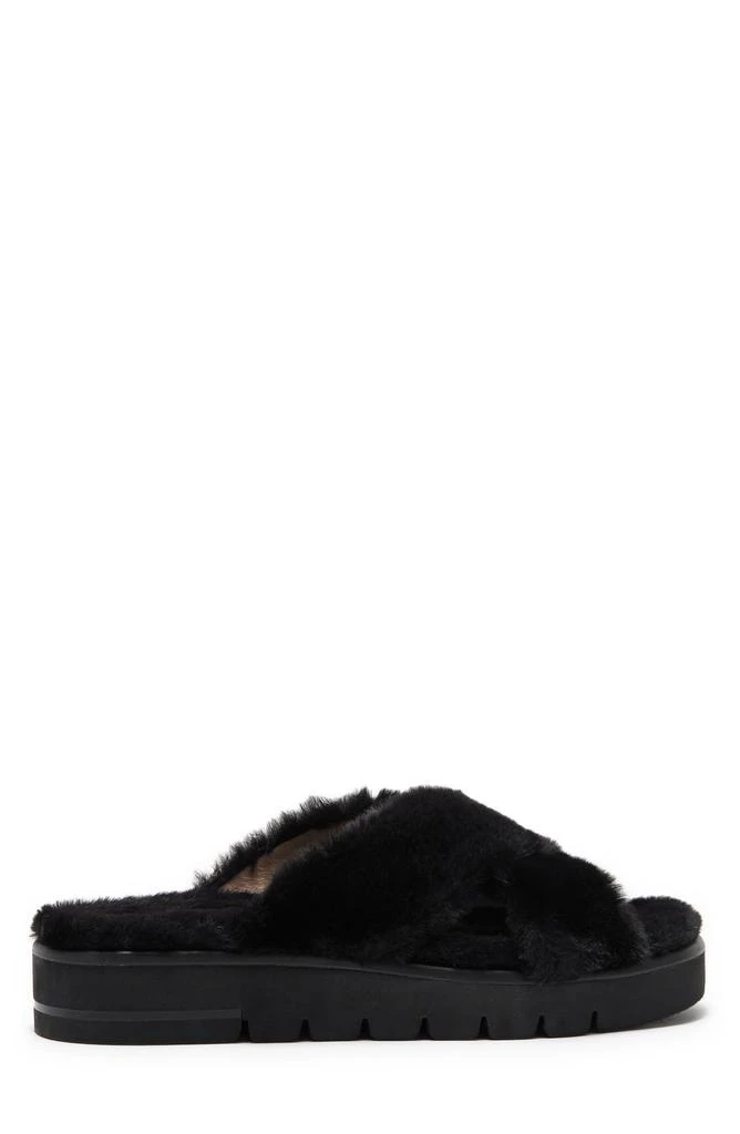Stuart Weitzman Roza Faux Fur Platform Slide Sandal 3