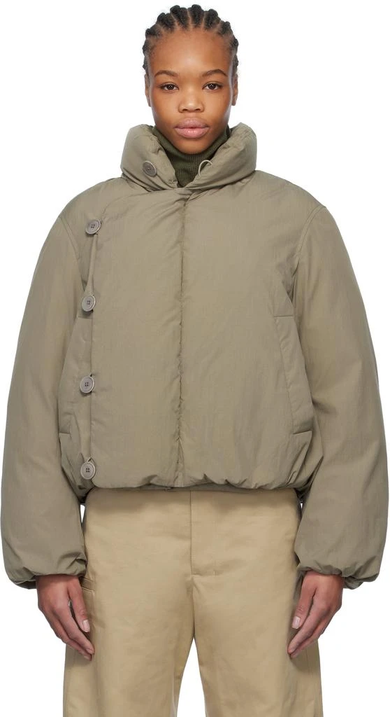 Lemaire Taupe Short Puffer Down Jacket 1