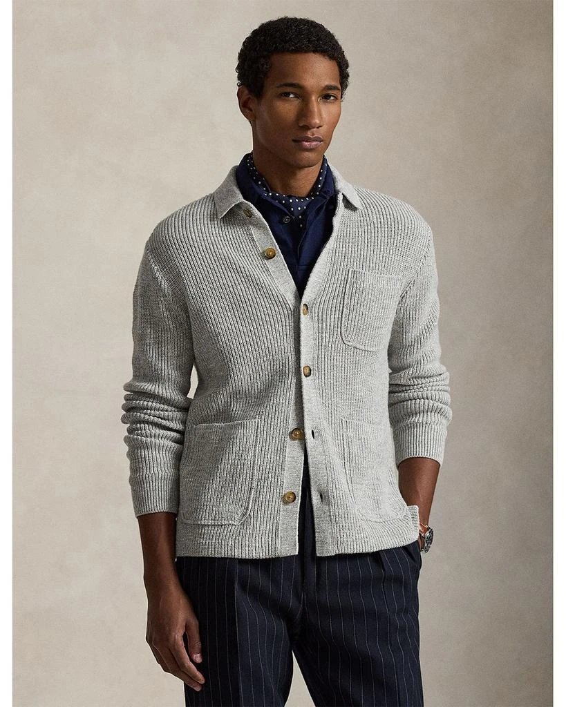 Ralph Lauren Textured Cotton Cardigan Sweater 3