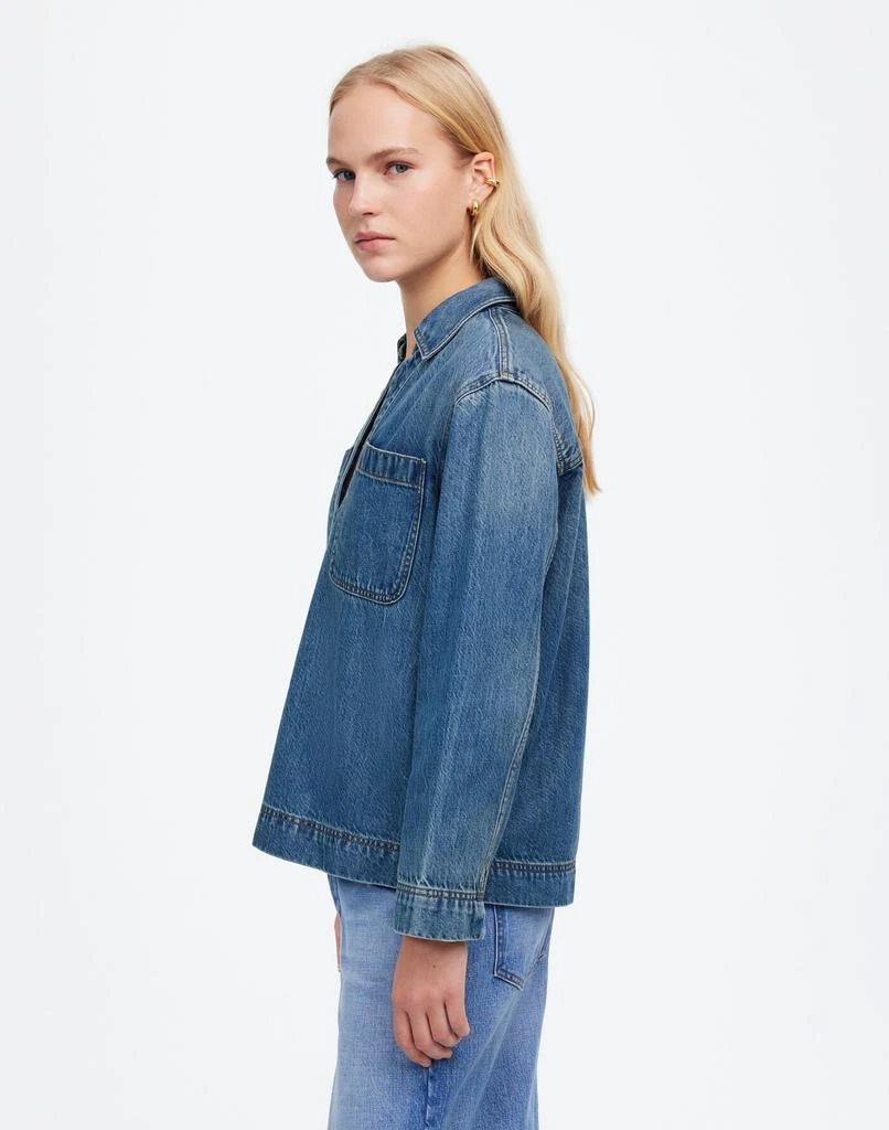 Madewell Denim Popover Tunic Shirt in Ector Wash 3