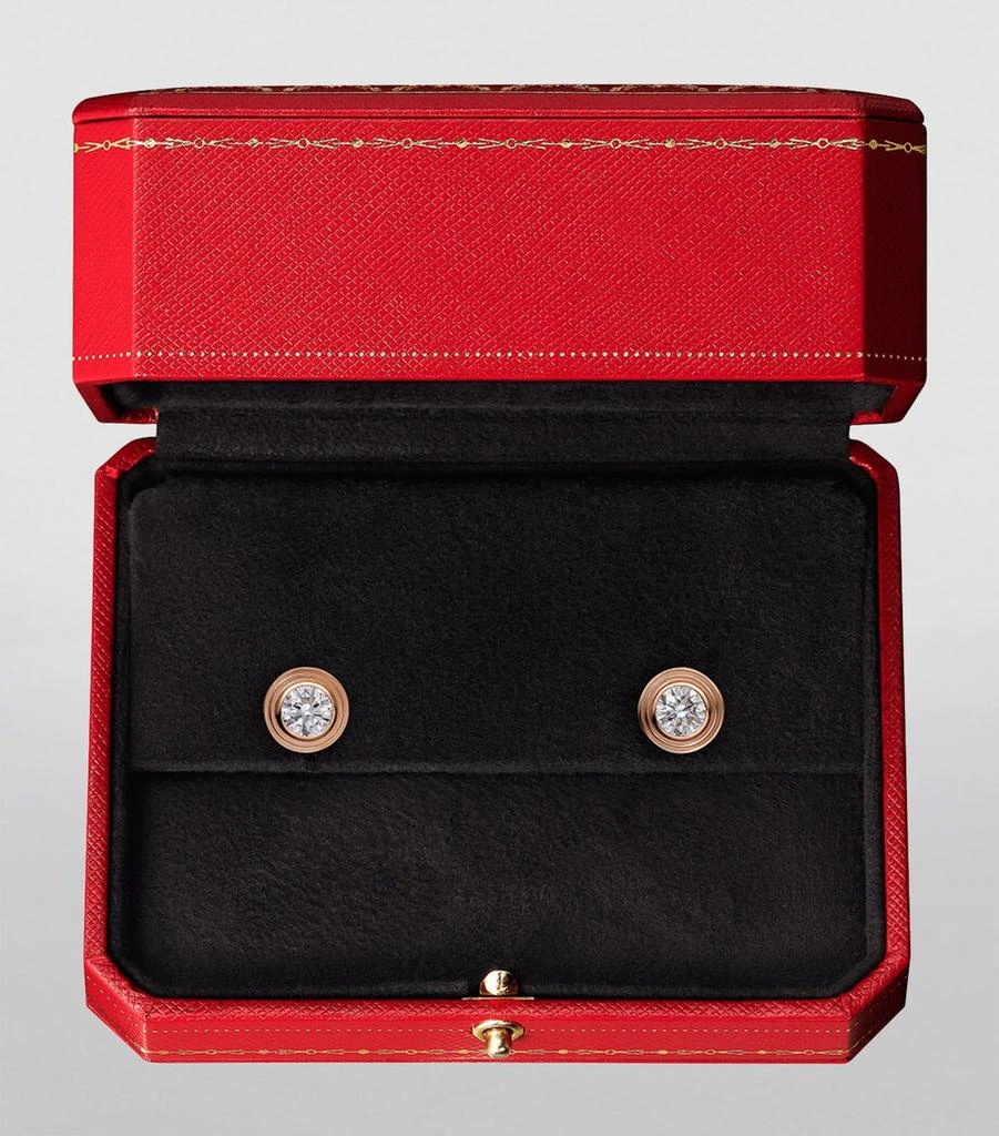 Cartier Extra-Small Rose Gold and Diamond Cartier d'Amour Earrings 4